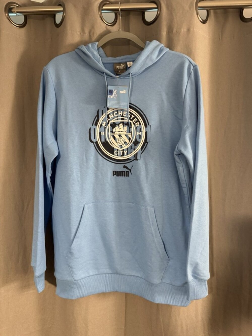 Puma Manchester City FC Hoodie Men's M City Blue